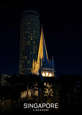St. Andrew's Cathedral and Swissotel Singapore