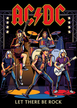AC/DC Let There Be Rock Poster