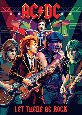 AC/DC Let There Be Rock Poster