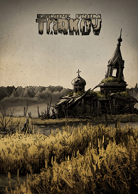 Escape From Tarkov Ruined Church Poster