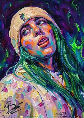 Impressionist Portrait of Billie Eilish