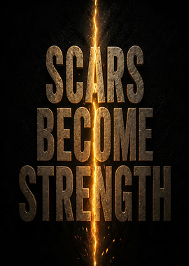 Scars Become Strength Inspirational Quote