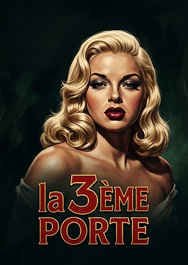 La 3ème Porte Vintage Poster