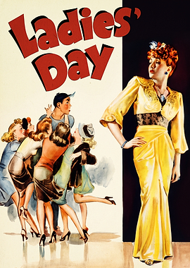 Ladies' Day Vintage Movie Poster