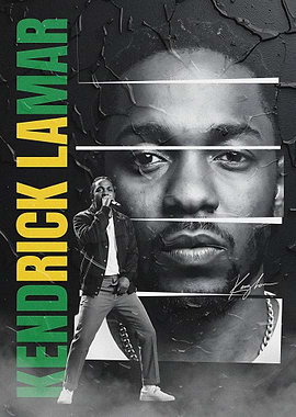 Kendrick Lamar Artistic Portrait Poster