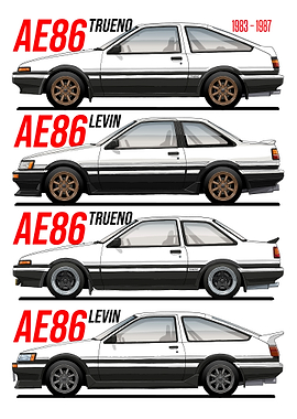 Toyota AE86 Trueno and Levin Variations
