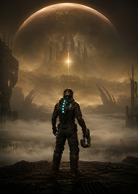 Isaac Clarke Facing the Sprawl gaming art