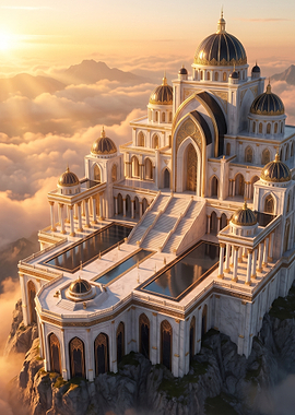 Majestic Palace Above the Clouds