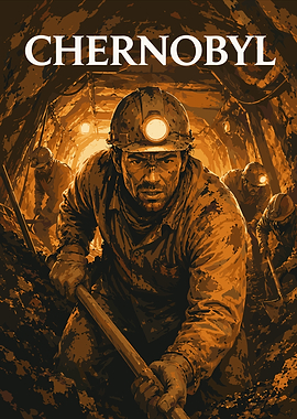 Chernobyl Miners Underground Poster