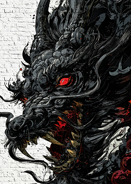 Fierce Black Dragon
