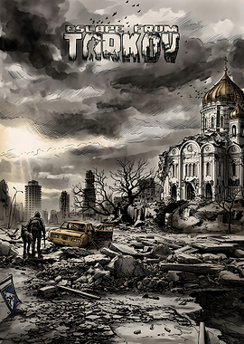 Escape From Tarkov Post-Apocalyptic Poster