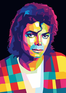 Michael Jackson WPAP Pop Art Portrait