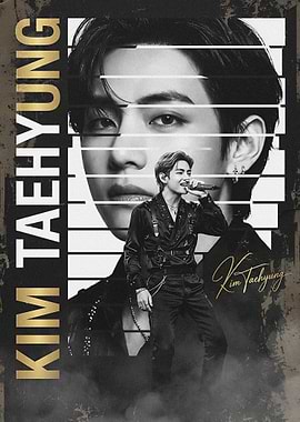 Kim Taehyung BTS Poster Art