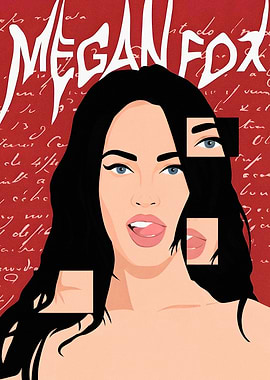 Megan Fox Pop Art Portrait