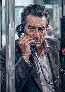 Robert De Niro Oil Painting Portrait