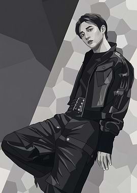 Do Kyung Soo EXO Digital Portrait