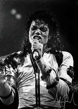 Michael Jackson Performing Portrait
