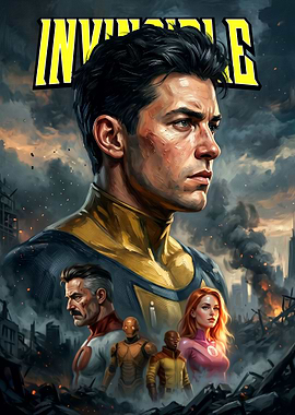 Invincible Superhero Team Poster