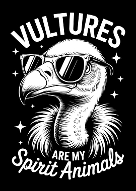 Cool Vulture Spirit Animal Graphic