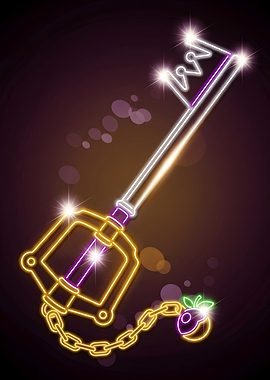 Keyblade Sora Neon Art