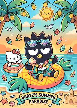 Badtz-Maru and Hello Kitty Summer Paradise