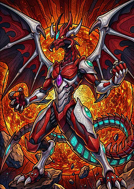 Armored Red Dragon Warrior