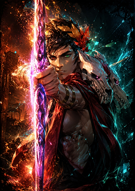 Zagreus from Hades Drawing Bow