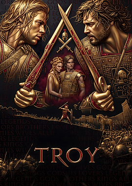 Troy Movie Poster Art