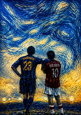 Materazzi and Rui Costa Starry Night