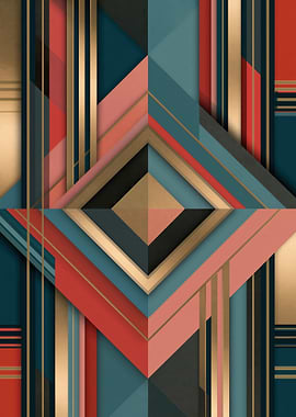 Geometric Art Deco Pattern