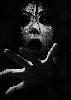 Terrifying Ghostly Figure Reaching Out