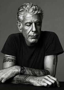 Portrait of Anthony Bourdain
