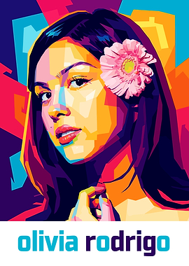 Olivia Rodrigo Pop Art Portrait