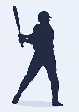 Baseball Player Silhouette