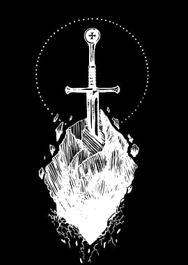 Sword in the Stone Illustration
