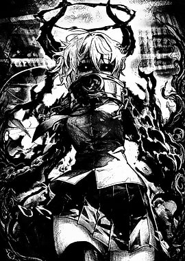 Dark Anime Girl with Restraints