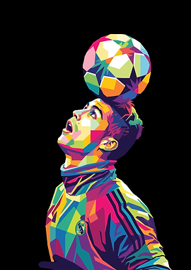 Cristiano Ronaldo Pop Art Portrait