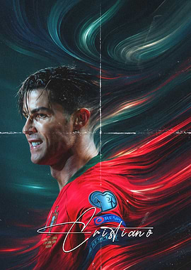 Cristiano Ronaldo Portugal Soccer Poster
