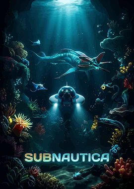 Subnautica Underwater Exploration Poster