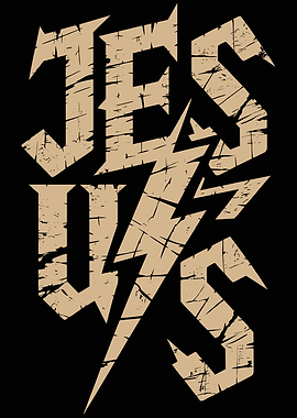 Jesus Rock Band Style Typography