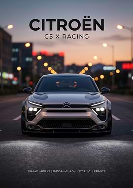 Citroen C5 X Racing Concept Poster