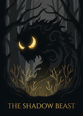 The Shadow Beast Dark Forest Poster
