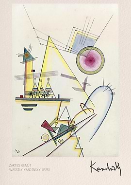 Wassily Kandinsky Zartes Gemüt Abstract Art
