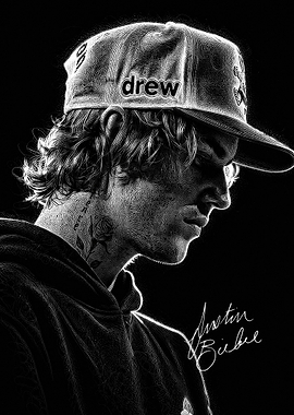 Justin Bieber Portrait Sketch