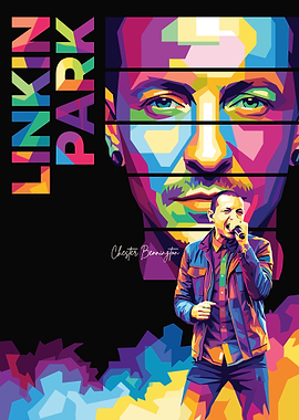 Linkin Park Chester Bennington Pop Art