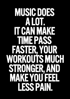 Inspirational Music and Workout Quote