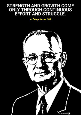 Napoleon Hill Inspirational Quote Poster