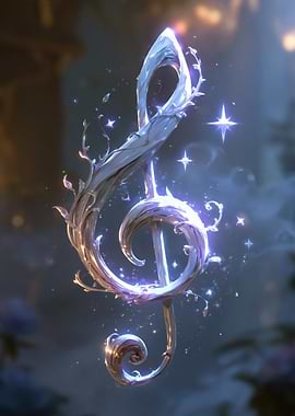 Magical Enchanted Treble Clef