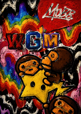 BAPE WGM Mobb Graffiti Art