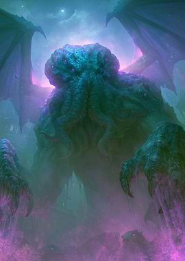 Cthulhu Rising from the Depths